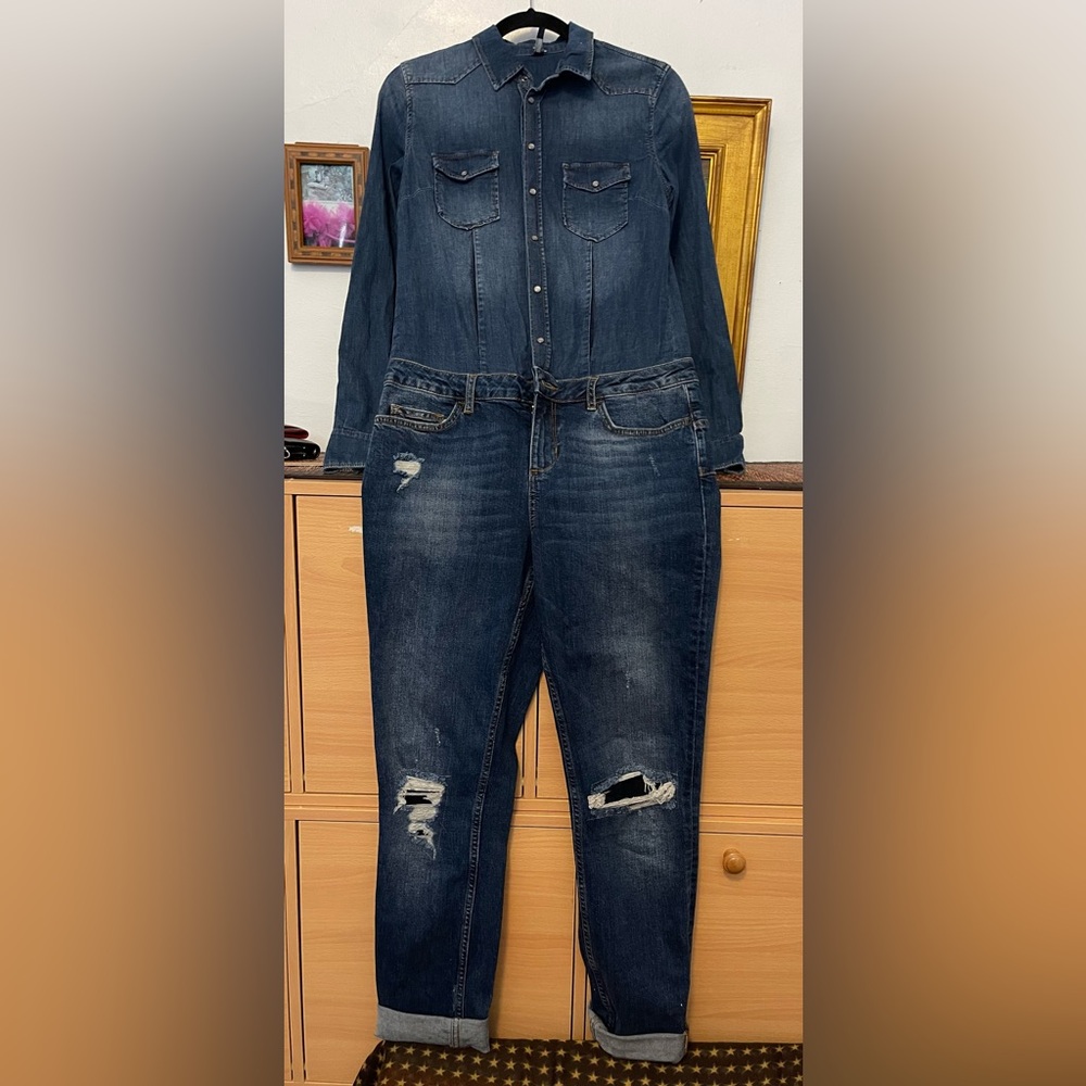 LIU-JO DENIM JUMPSUIT.